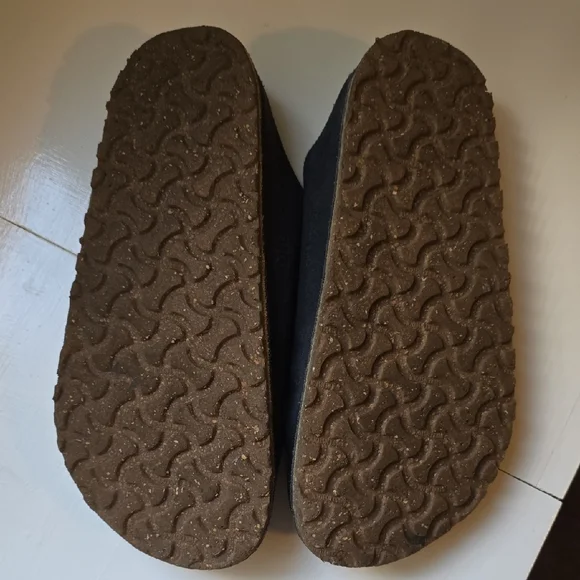 Birkenstock Black Loafers Slip-Ons Comfortable Casual - Picture 2 of 6